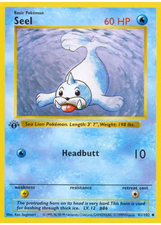 Seel #41/102 — Base Set