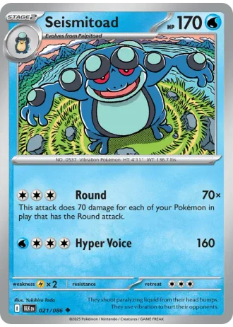 Seismitoad #021/86 — Black Bolt