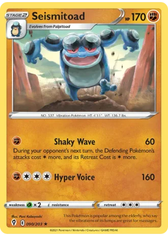 Seismitoad #90/203 — Evolving Skies