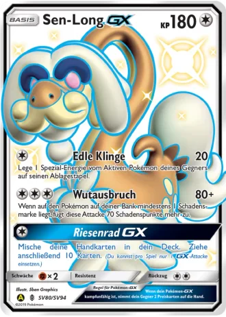 Sen-Long GX SV80/94 — Schillernde Schatzkammer (Verborgenes Schicksal)