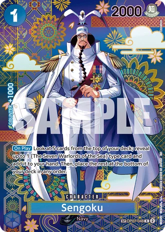 Sengoku (OP07-046) (Alternative Art 2) — The Azure Sea's Seven (OP14-EB04)
