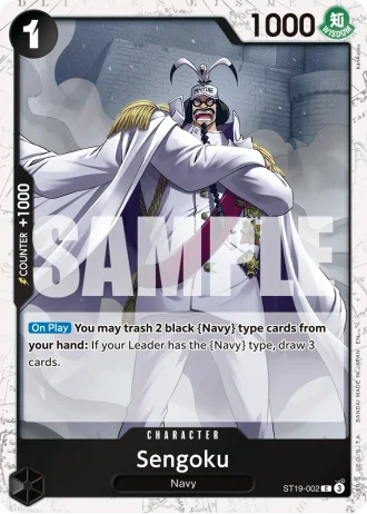 Sengoku (ST19-002) (Pirate Foil) — One Piece Card The Best Vol.2(PRB02)
