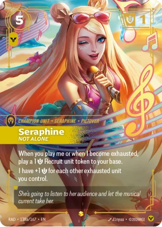 Seraphine, Not Alone #138a/167 — Radiance