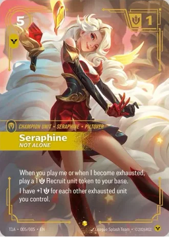 Seraphine, Not Alone (T1 Worlds Champion Player Bundle) T1A 005/005 — T1 2025 Worlds Champion