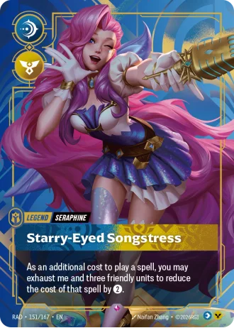 Seraphine, Starry-Eyed Songstress #151/167 — Radiance