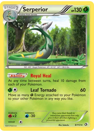 Serperior #8/113 — Legendary Treasures
