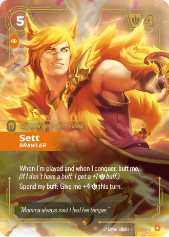 Sett, Brawler #164/298 — Origins