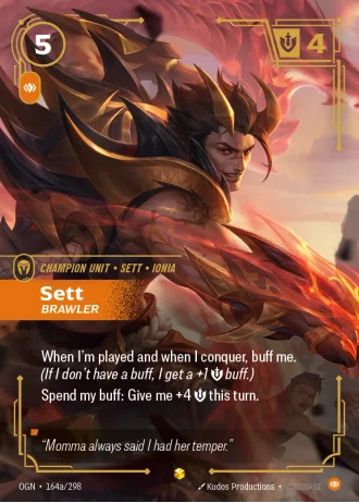 Sett, Brawler #164a/298 — Origins