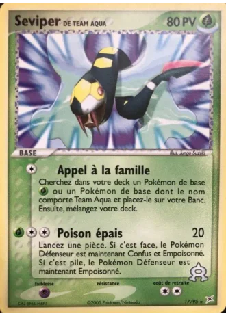 Seviper de Team Aqua #17 — EX Team Magma vs Team Aqua