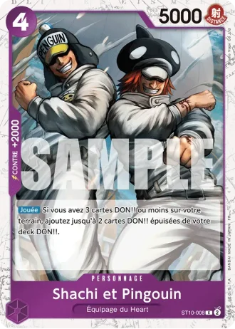 Shachi et Pingouin (ST10-008) (Reprint) — ONE PIECE CARD THE BEST vol.2 (PRB02)