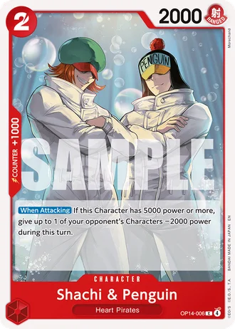 Shachi & Penguin (OP14-006) — The Azure Sea's Seven (OP14-EB04)