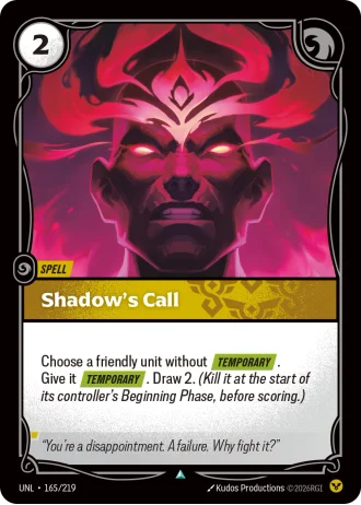Shadow's Call #165/219 — Unleashed
