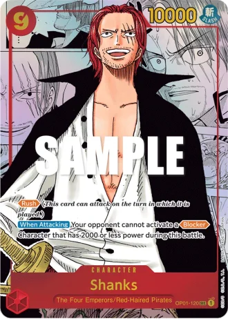 Shanks (OP01-120) (Manga Rare) — Romance Dawn (OP01)