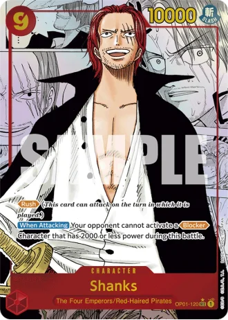 Shanks (OP01-120) (Manga Rare) (Reprint) — One Piece The Best (PRB01)