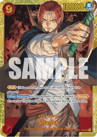 Shanks (OP01-120) (Reprint) — One Piece The Best (PRB01)