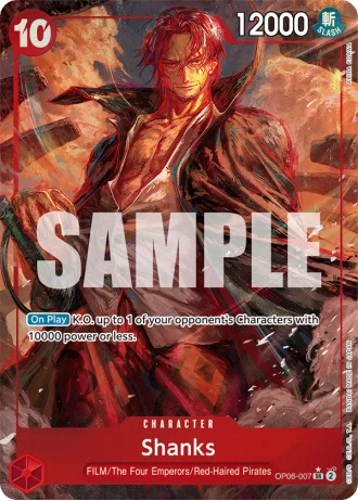 Shanks (OP06-007) (Alternative Art) — Wings of the Captain (OP06)