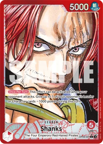Shanks (OP09-001) (Alternative Art) — Emperors in the New World (OP09)