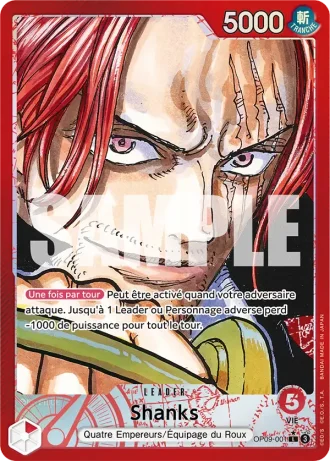 Shanks (OP09-001) (Alternative Art) — Les Nouveaux Empereurs (OP09)
