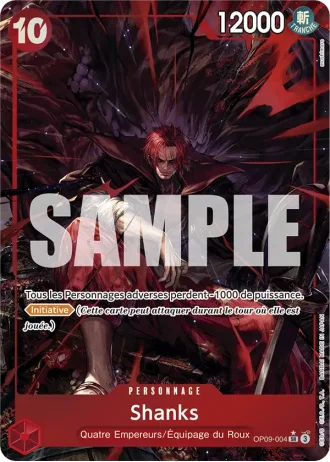 Shanks (OP09-004) (Alternative Art) — Les Nouveaux Empereurs (OP09)
