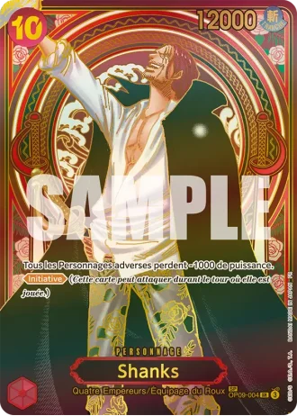 Shanks (OP09-004) (Alternative Art + Gold) — Successeurs (OP13)