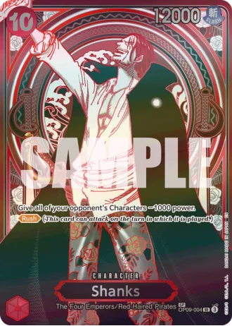 Shanks (OP09-004) (Alternative Art) (Silver) — Carrying on His Will (OP13)