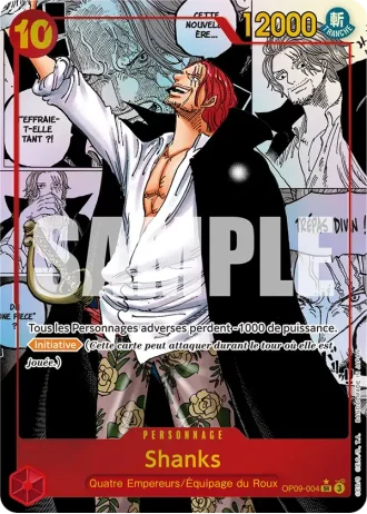 Shanks (OP09-004) (Manga Rare) — Les Nouveaux Empereurs (OP09)