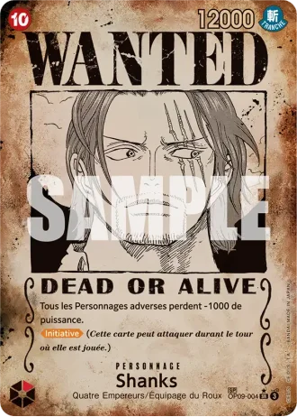 Shanks (OP09-004) (Wanted Poster) — Les Nouveaux Empereurs (OP09)