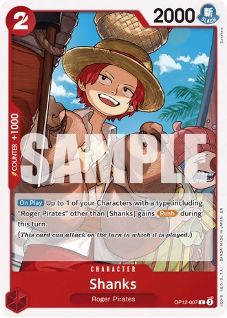 Shanks (OP12-007) — Legacy of the Master (OP12)