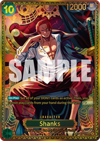 Shanks (OP13-028) (Alternative Art 2) — The World's Strongest Warriors (OP17)