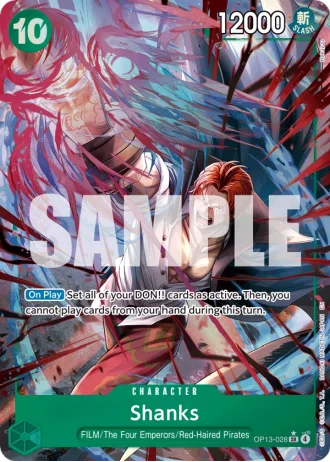 Shanks (OP13-028) (Alternative Art) — Carrying on His Will (OP13)