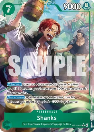 Shanks (OP14-027) (Alternative Art) — Les Sept de la Mer d'Azur (OP14-EB04)