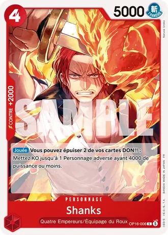 Shanks (OP16-006) — L'Heure de la Bataille Décisive (OP16)