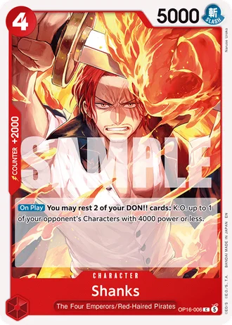 Shanks (OP16-006) — The Time of Battle (OP16)