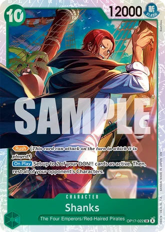 Shanks (OP17-022) — The World's Strongest Warriors (OP17)