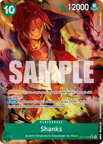 Shanks (OP17-022) (Alternative Art) — Les Guerriers les Plus Puissants au Monde (OP17)