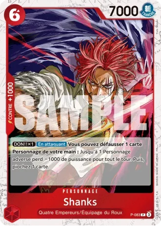 Shanks (P-083) (Pirate Foil) — ONE PIECE CARD THE BEST vol.2 (PRB02)