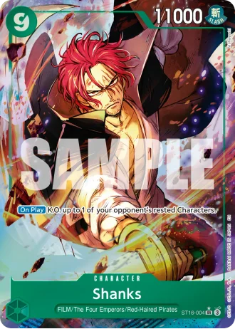 Shanks (ST16-004) (Alternative Art) — One Piece Card The Best Vol.2(PRB02)