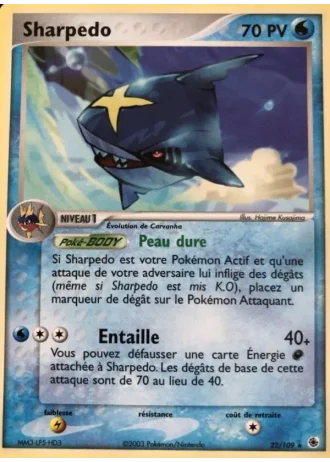 Sharpedo #22 — EX Rubis & Saphir