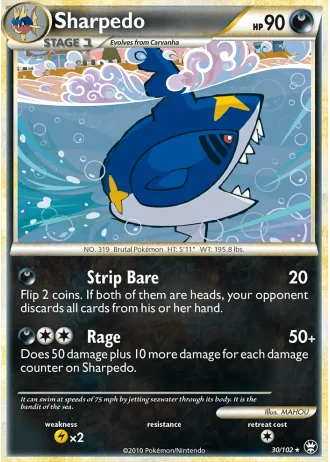 Sharpedo #30/102 — Battaglie Trionfali