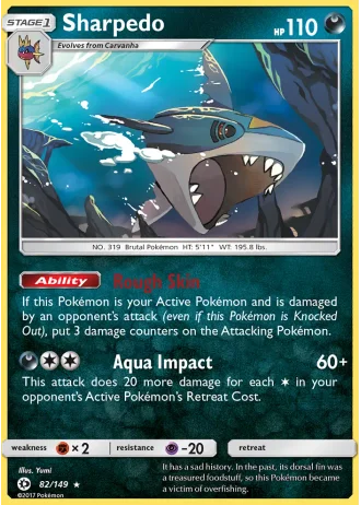 Sharpedo #82 — Sun & Moon
