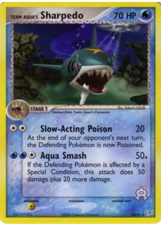 Sharpedo de Team Aqua #18 — EX Team Magma vs Team Aqua