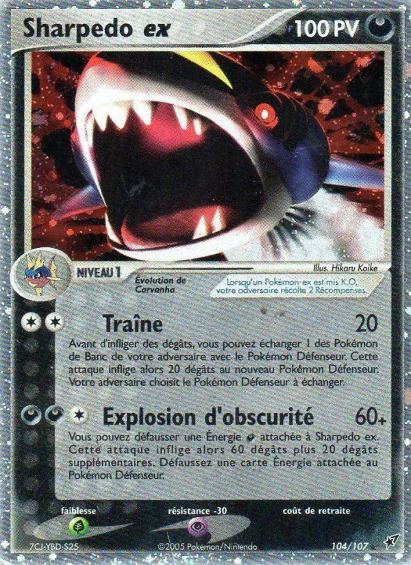 Sharpedo ex #104 — EX Deoxys