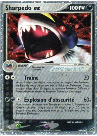 Sharpedo ex #104 — EX Deoxys