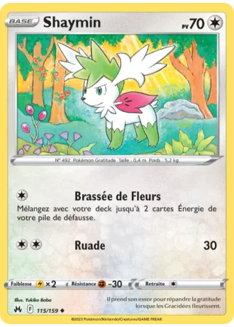 Shaymin #115/159 — Zénith Suprême