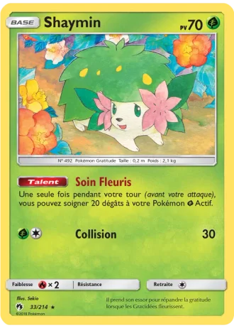 Shaymin #33/214 — Tonnerre Perdu