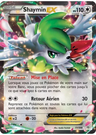 Shaymin EX #77/108 — Ciel Rugissant