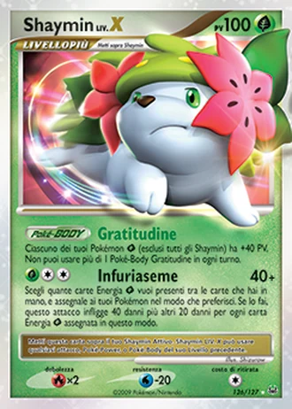 Shaymin LIV.X #126/127 — Platino