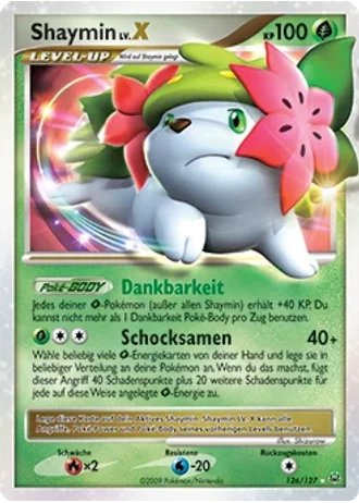 Shaymin LV.X #126 — Platin
