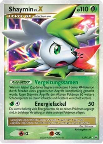 Shaymin LV.X #127 — Platin