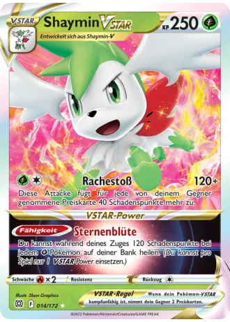 Shaymin VSTAR #014/172 — Strahlende Sterne